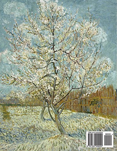 The pink peach tree, Vincent van Gogh. Blank journal: 150 blank pages, 8,5x11 inch (21.59 x 27.94 cm) Soft cover
