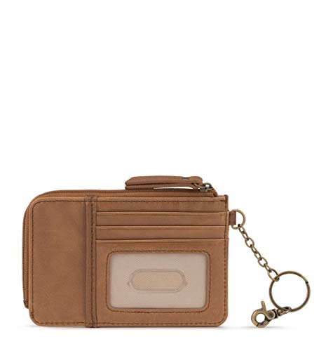 The Sak Iris Card - Cartera para Mujer, con Relieve de Flores de Tabaco. (Marrón) - 106365