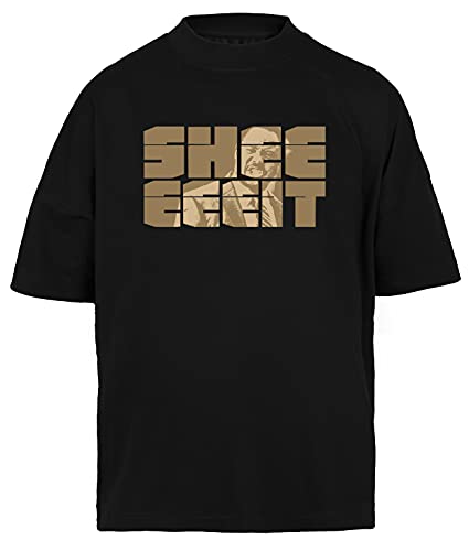 The Senators Sheeeit Camiseta Holgada Hombre Mujer Unisex Negra T-Shirt Baggy Men's Women's Black