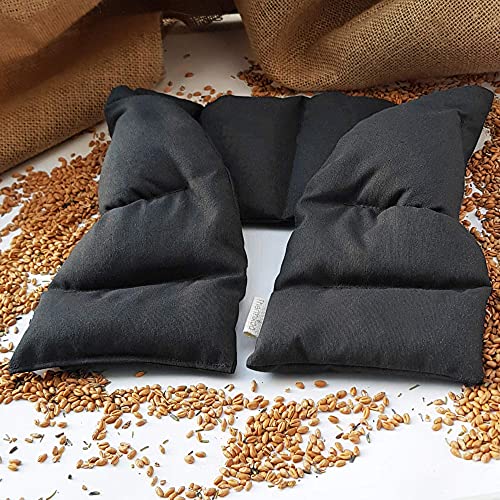 Thermikoa Saco Térmico Semillaa, Microondas Grande, 80 X 15 Cm Para Rodear Todo El Cuello Y Calmar El Dolor Cervical