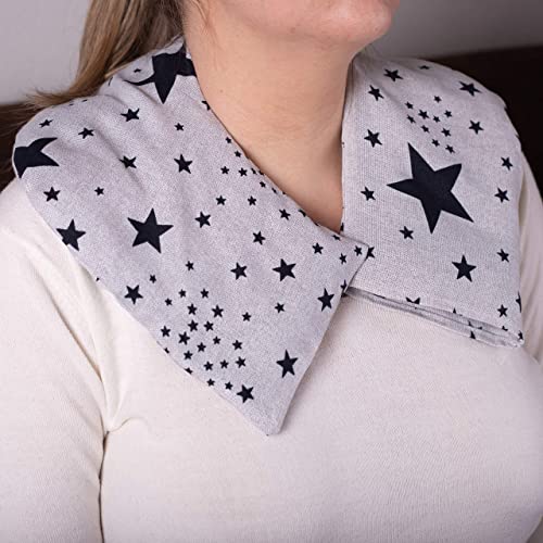 Thermikoa Saco Térmico Semillaa, Microondas Grande, 80 X 15 Cm Para Rodear Todo El Cuello Y Calmar El Dolor Cervical