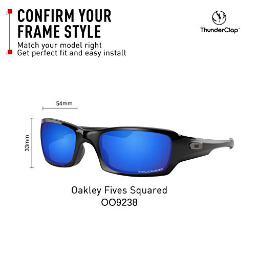 ThunderClap Lentes antiniebla de repuesto para gafas de sol Oakley Fives Squared