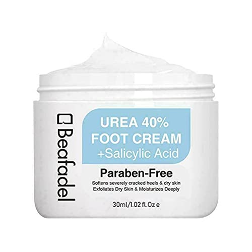 Tianbi Crema de urea para el cuidado de los pies, 40% de ácido salicílico, exfolia el removedor de callos para piel muerta, removedor de callos para el cuidado de los pies, crema hidratante