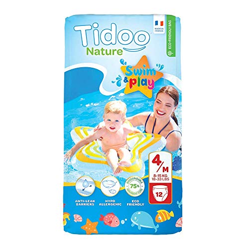 Tidoo 503990 - Swimmers pañales para el baño t4, 8 15kg, unisex