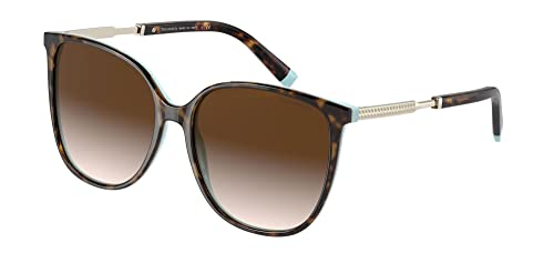 Tiffany & Co. Gafas de Sol TF 4184 Havana Azure/Brown Shaded 57/16/145 mujer