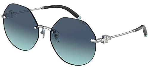 Tiffany & Co. Gafas de Sol TIFFANY T TF 3077 Silver/Blue Shaded 60/17/140 mujer