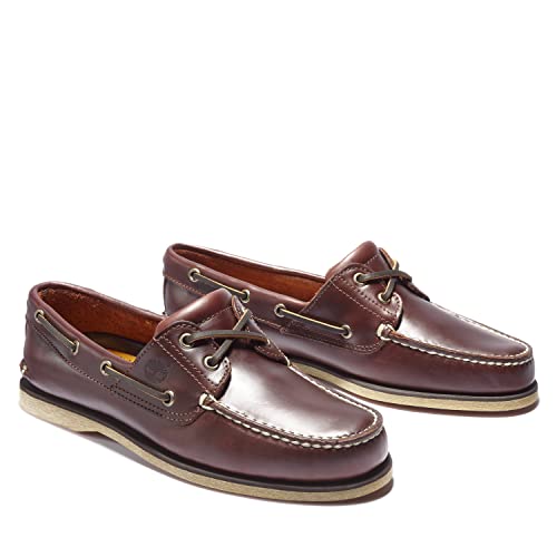 Timberland Classic 2 Eye, Náuticos Hombre, Marrón Rootbeer Smooth, 45 EU