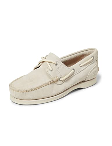 Timberland Classic, Náuticos Mujer, White Suede, 41.5 EU