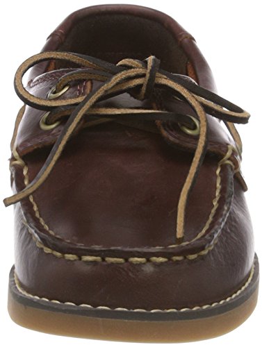 Timberland Seabury Classic 2-Eye (Youth), Náuticos Unisex niños, Marrón Dark Brown Full Grain, 32 EU
