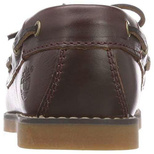 Timberland Seabury Classic 2-Eye (Youth), Náuticos Unisex niños, Marrón Dark Brown Full Grain, 32 EU