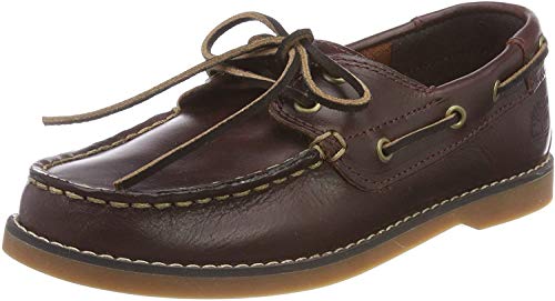 Timberland Seabury Classic 2-Eye (Youth), Náuticos Unisex niños, Marrón Dark Brown Full Grain, 32 EU