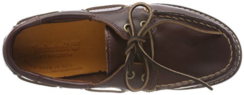 Timberland Seabury Classic 2-Eye (Youth), Náuticos Unisex niños, Marrón Dark Brown Full Grain, 32 EU