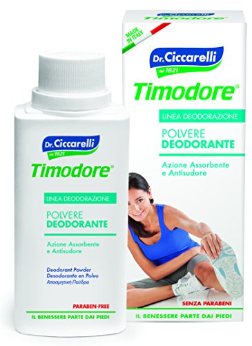 Timodore Polvos Desodorante - 2 Recipientes de 75 ml - Total: 150 ml