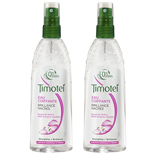 Timotei Agua de pelo, brillo nacarado, juego de 2 unidades de 150 ml