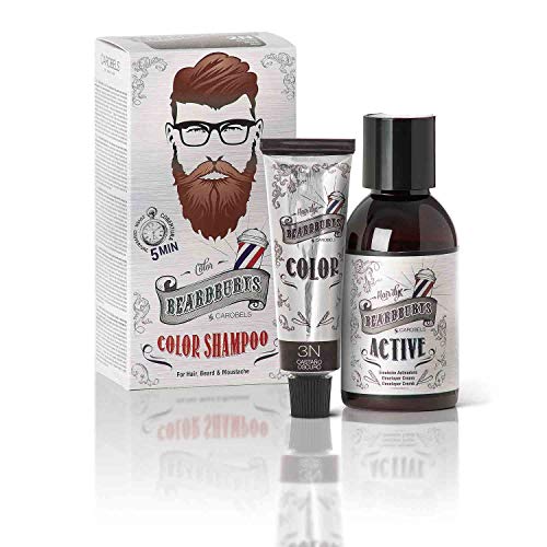 Tinte de barba y cabello en champú 3N Castaño Osc Beardburys