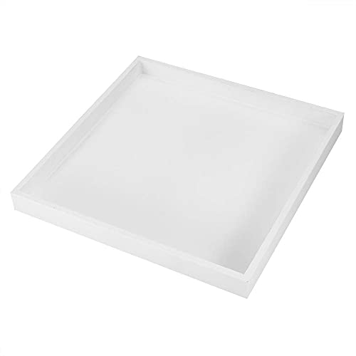 Tissting Bandeja Multifuncional de Madera Blanca Tary Bandeja de Almacenamiento para el Hogar Moderna Bandeja de CosméTicos Bandeja de Comida Bandeja de Frutas para Fiestas Mesa de Centro Cocina
