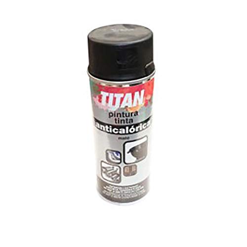 Titan S09030240, Pintura Spray Anticalórica, Negro mate, 400 ml