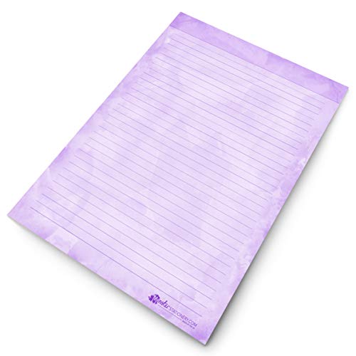 To Do List Notepad - Cosas para Hacer Hoy Lista Almohadilla A4+A5-60 Hojas - Púrpura Acuarela - 80gsm - Hecho en UK por Monstruo Papelería - Set de 2