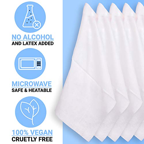 Toallitas húmedas corporales de lujo para adultos y personas mayores - Toallitas para higiene del cuerpo de baño y limpieza sin agua grandes - Toallitas limpiadoras desechables (pack de 60)
