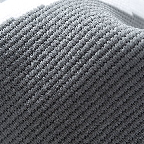 Tobillera ancha de sujeción (1 Unidad) - Tejido ligero, elástico y transpirable - Tira de compresión ajustable - Marca Neotech Care - Gris (Talla S)