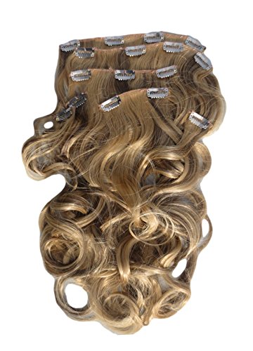 Todos los colores disponibles! Extensión De Pelo De Apariencia Real Ondulado Rubio Ceniza 61 Centímetros De Largo En Nuestro Nuevo Tono Mezcla Rubio Miel Y Castaño