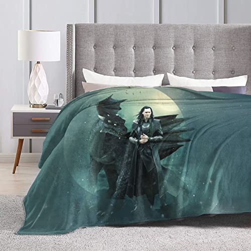 Tom Actor Hiddleston - Manta de franela de forro polar suave para sofá, sala de estar, 50 x 40 pulgadas