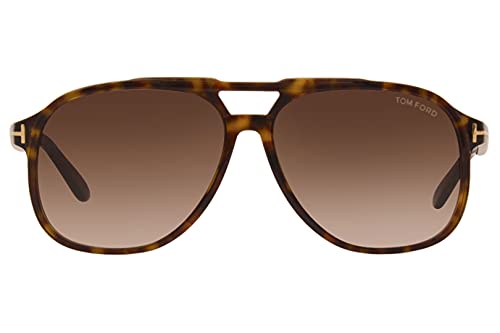 Tom Ford FT0753 52K Dark Havana FT0753 Pilot Sunglasses Lens Category 3 Size 62