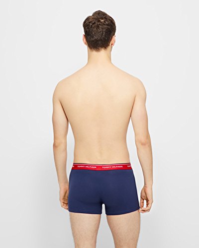 Tommy Hilfiger 3p Trunk Bóxer, Multicolor (Multi/Peacoat 904), Large (Pack de 3) para Hombre