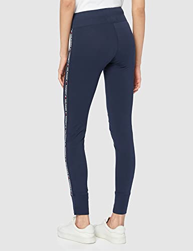 Tommy Hilfiger Legging Mallas, Azul (Navy Blazer 416), Large para Mujer