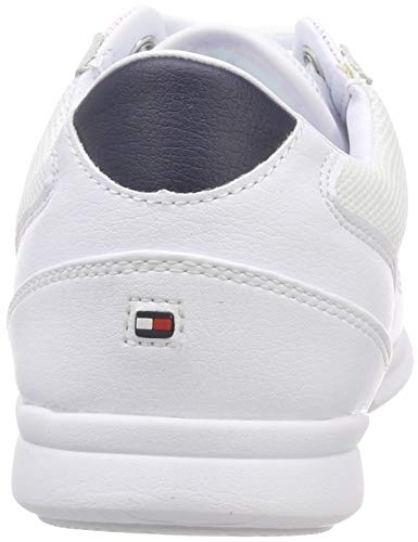 Tommy Hilfiger Lightweight Leather Sneaker, Zapatillas Mujer, Rojo (RWB 020), 40 EU