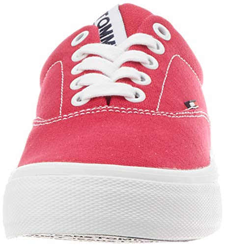 Tommy Hilfiger LowCut Essential Sneaker, Zapatillas Mujer, Rojo (Blush Red Xif), 40 EU