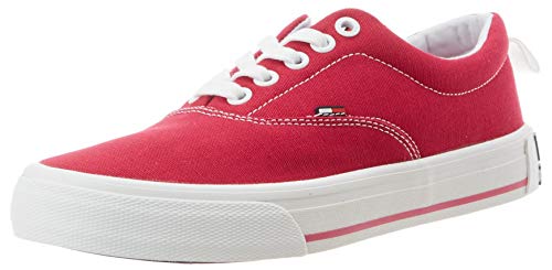 Tommy Hilfiger LowCut Essential Sneaker, Zapatillas Mujer, Rojo (Blush Red Xif), 40 EU