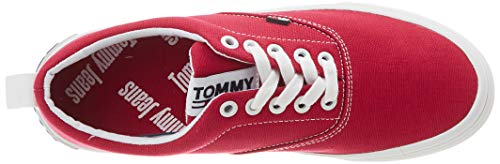 Tommy Hilfiger LowCut Essential Sneaker, Zapatillas Mujer, Rojo (Blush Red Xif), 40 EU