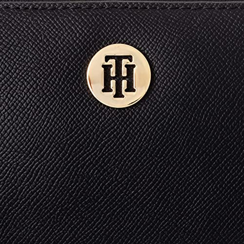 Tommy Hilfiger Miel, Accesorio Billetera de Viaje para Mujer, Black, Talla única