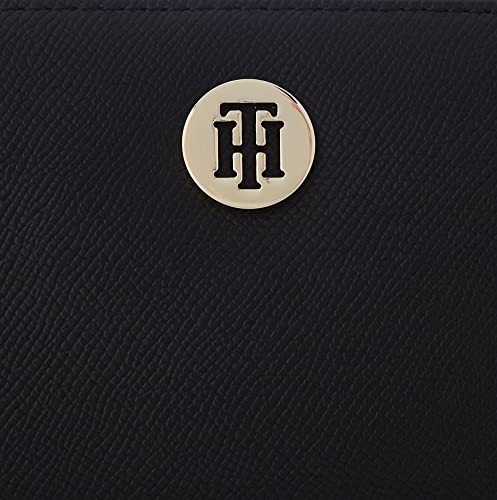 Tommy Hilfiger Miel, Accesorio Billetera de Viaje para Mujer, Black, Talla única