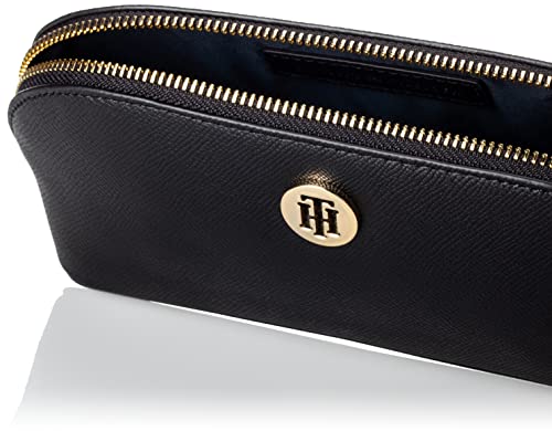 Tommy Hilfiger Miel, Accesorio Billetera de Viaje para Mujer, Black, Talla única