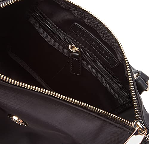 Tommy Hilfiger Poppy ST Small Tote, BDS, OS, Bolso para Mujer, Black, One Size