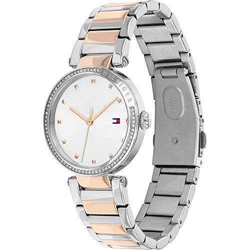 Tommy Hilfiger Reloj Analógico para Mujer de Cuarzo con Correa en Acero Inoxidable 1782236