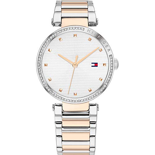 Tommy Hilfiger Reloj Analógico para Mujer de Cuarzo con Correa en Acero Inoxidable 1782236