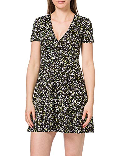 Tommy Jeans TJW FIT Flare Print Dress Vestido, Estampado Floral, L para Mujer