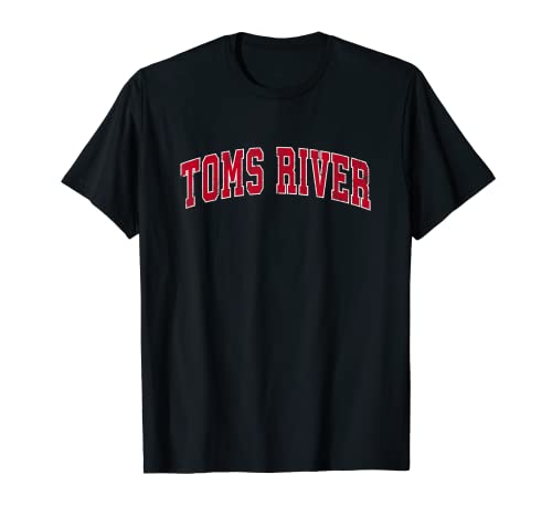 Toms River New Jersey NJ Diseño deportivo vintage Diseño rojo Camiseta