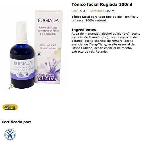Tónico sin alcohol (Rugiada) - Argital cosmética natural - 100 ml.