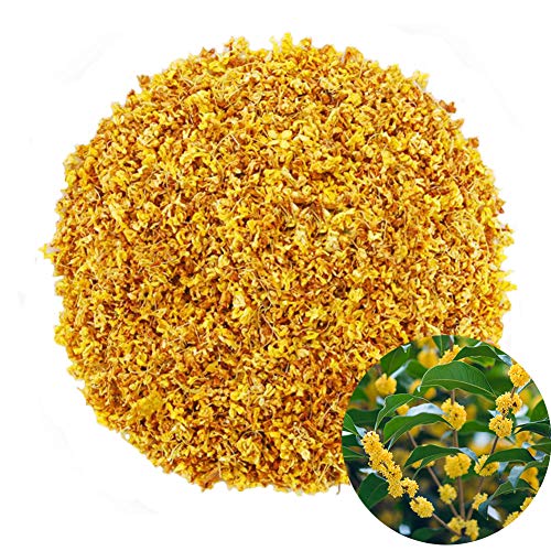 TooGet Flores Secas de Osmanthus Naturales Fragantes Té de Hierbas Té de Hojas Sueltas 100% Té de Hierbas de Flor de Osmanthus Seco Puro de Grado Superior - 115g