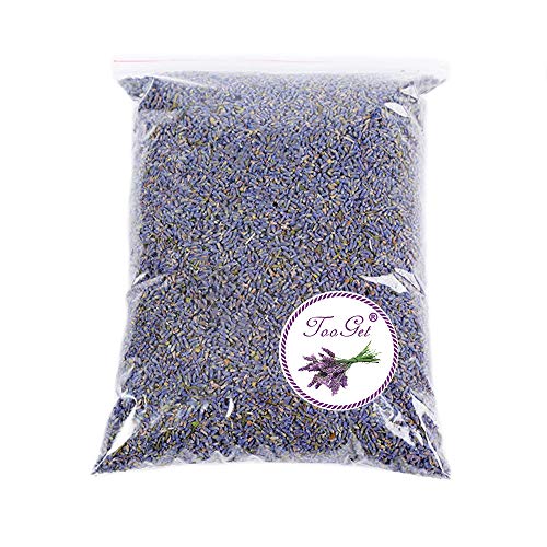 TooGet Fragante Flores Secas de Lavanda, Natural Brotes Secos de Lavanda, 100% Puro Lavanda Seca, Grado Superior - 445g