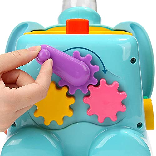 TOP BRIGHT Elefante Centro de Actividades - Cubo Interactivo de 5 Lados para Bebés de 1 año - Mesa de Actividades para Niños y Niñas - Juguete Didáctico para Desarrollo Habilidades Motoras