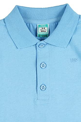 Top Top COPOLONA Camisa de Polo, Azul, 9-10 Chicos