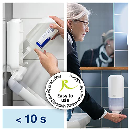 Tork 420501 - Recambio de jabón líquido suave (cosmético), compatible con el sistema S1, 1 L, amarilla clara, 1 unidad