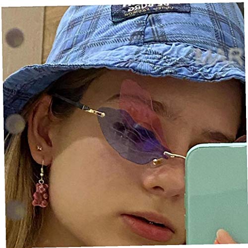 TOSSPER Marco Sin Rebordes De La Libélula del De Mariposa Gafas De Sin Montura Gafas De De Los Ojos Gafas De Uv400 del Metal