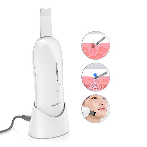 TOUCHBeauty Limpiador Facial Ultrasónico, Skin Scrubber, Peeling Ultrasónico Facial Skin Scrubber para Removedor de puntos negros, Limpiar los Poros y Cuidar la Piel, USB Recargable AG-1887