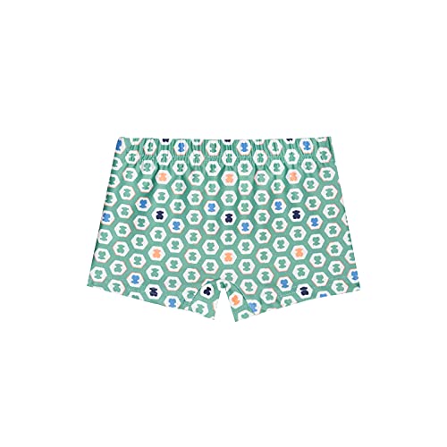 TOUS BABY - Bañador bóxer de Niño, con Estampado Exagon. (Verde, 4 años)